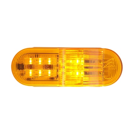 Optronics 10-Led 6in. Yellow E-Rated Mid-Ship Turn Signal And Intermediate Marker Light STL71AMB